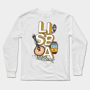 Lisbon tram and Fado Long Sleeve T-Shirt